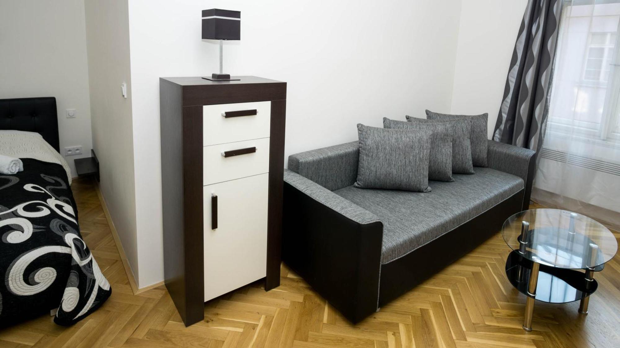Black & White Apartment Prague By Wenceslas Square And Muzeum Номер фото